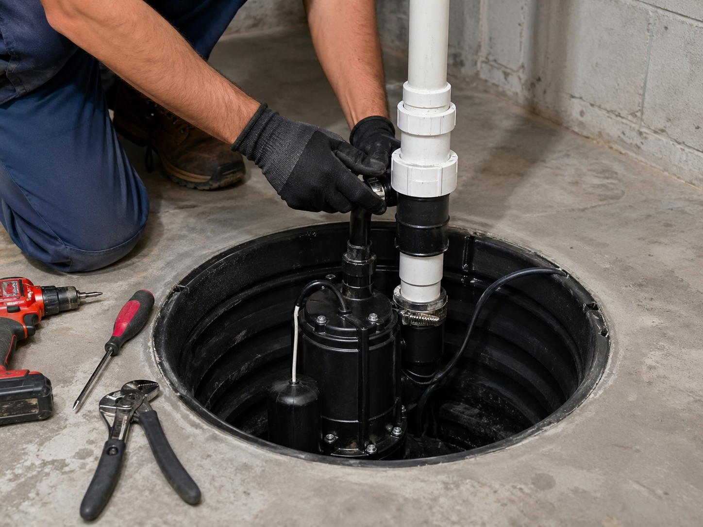 Sump Pump Installation service.