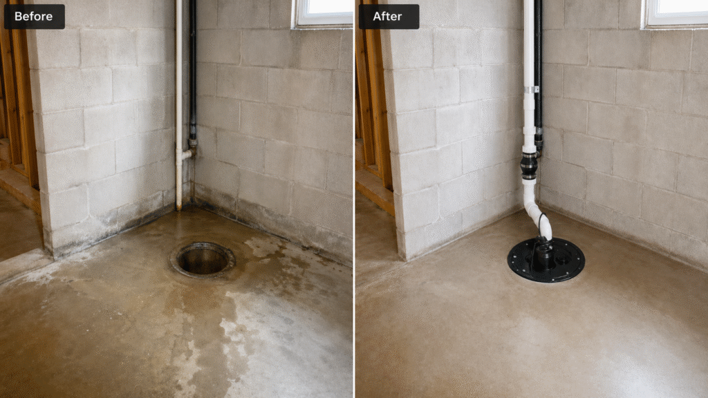 Sump Pump Installation