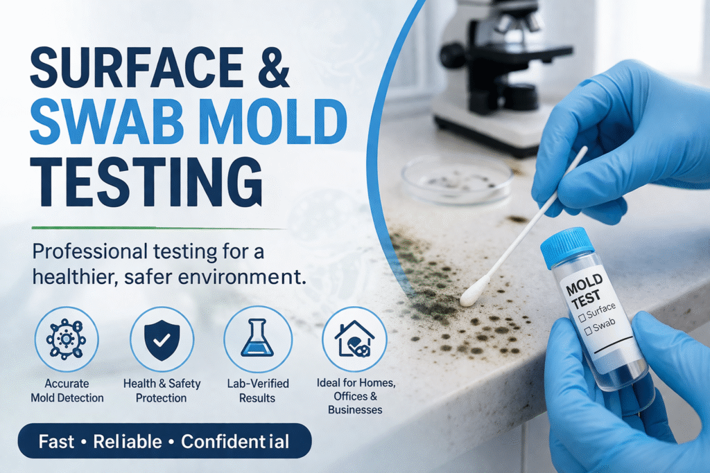 Surface & swab mold testing service
