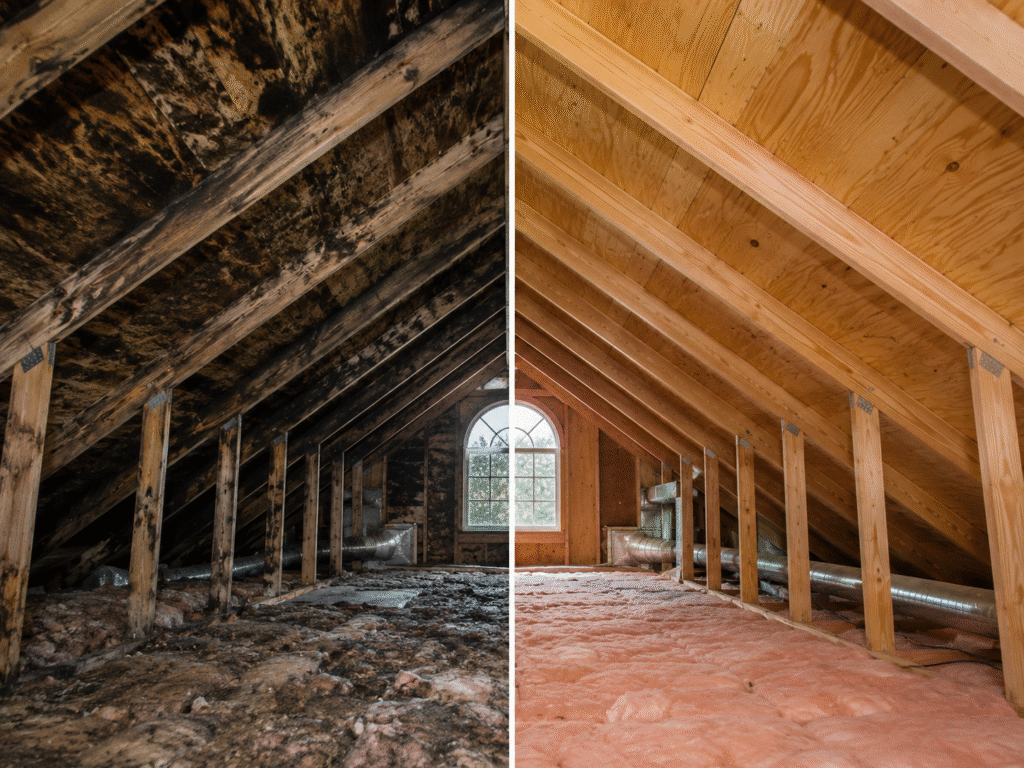 attic mold roof repair NJ