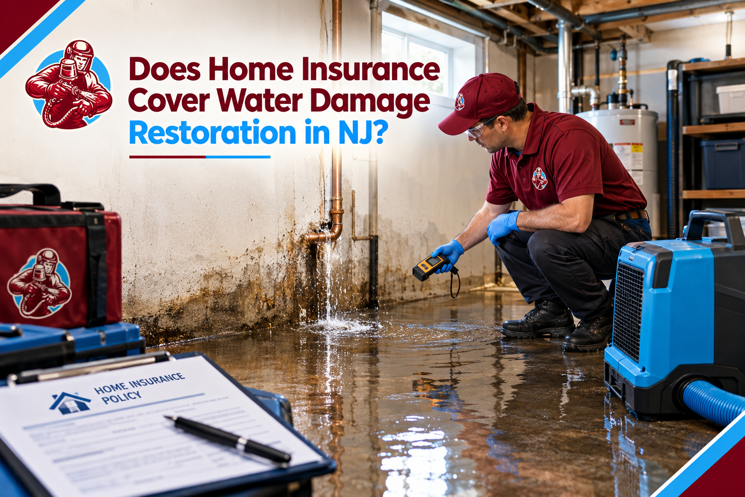 Does Home Insurance Cover Water Damage Restoration in NJ?